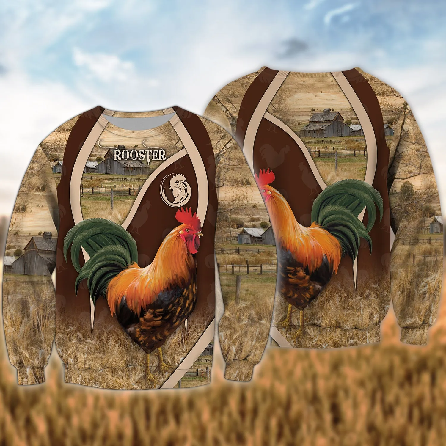 Rooster 3D All Over Printed Shirts - NTQ