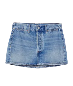 Rosie Denim Mini Skirt in Blue Gaze
