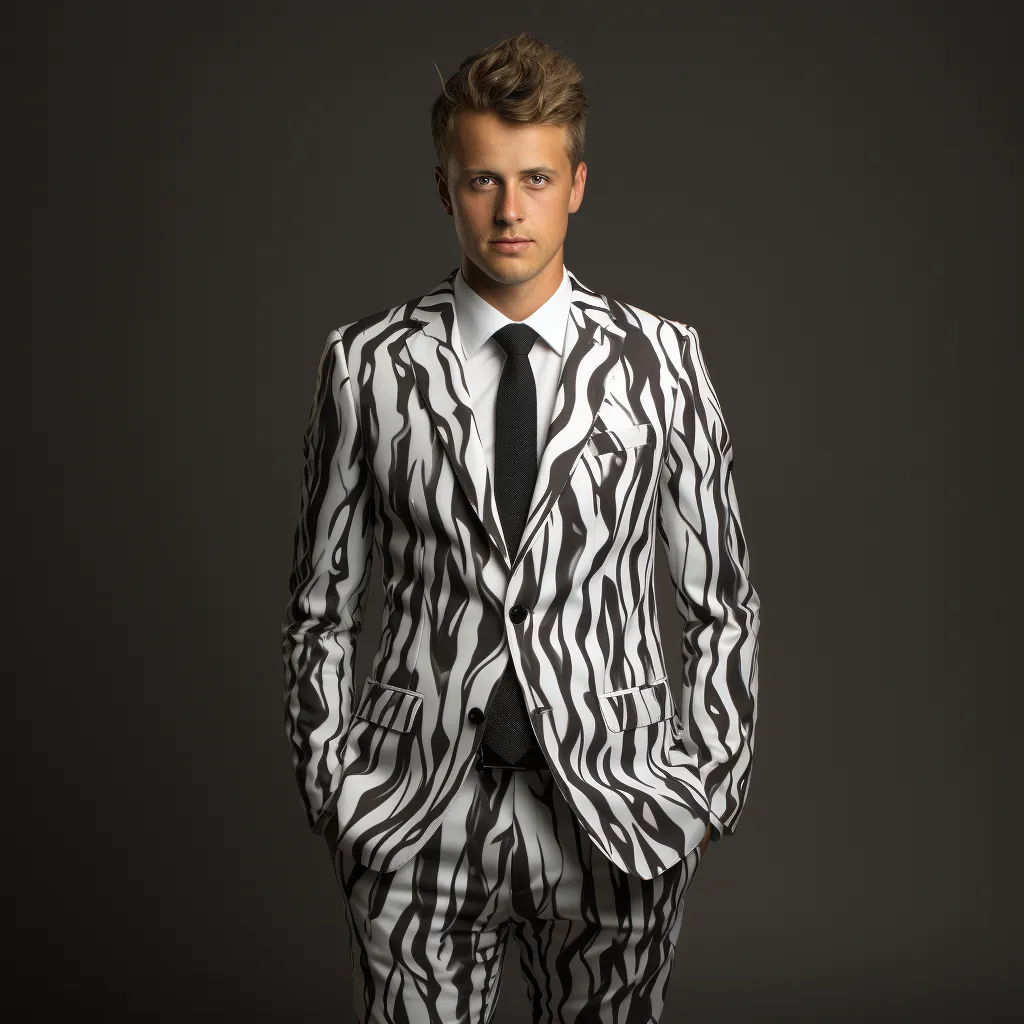 Rulercosplay Mens 2 Piece Suit Notched Lapel  Colorful Jacket Slim 2 Button Blazer Pants For Party