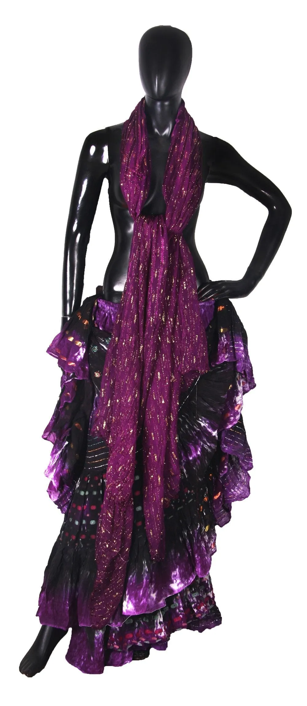 Senoritas skirt Purple Black WLS