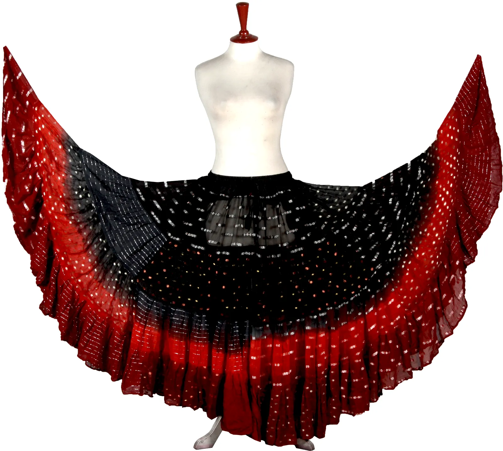Senoritas skirt Wow Black Red Burgundy WLS