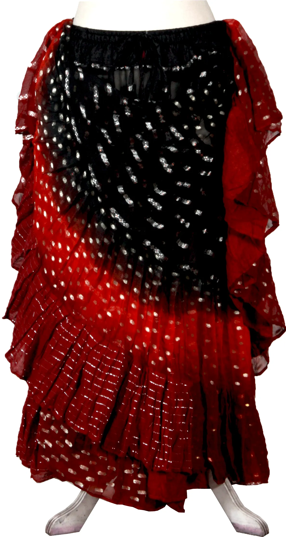 Senoritas skirt Wow Black Red Burgundy WLS