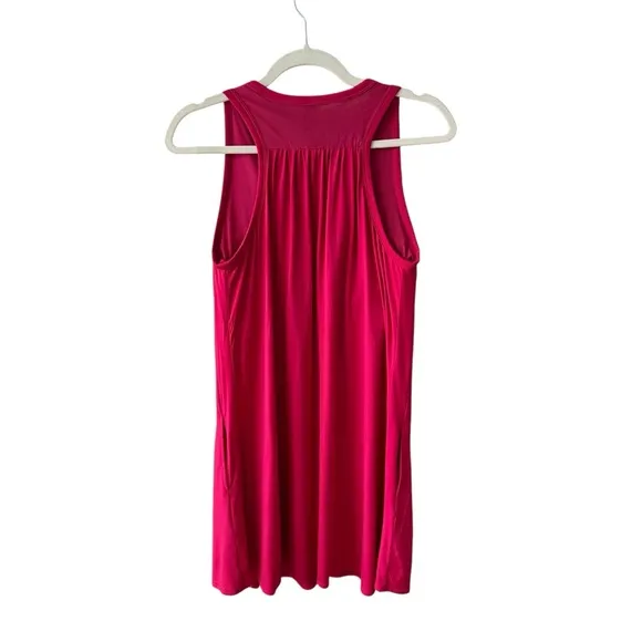Shebird Tunic Tank Bra Dress Size M (4) Raspberry Pink Pockets Casual Athleisure