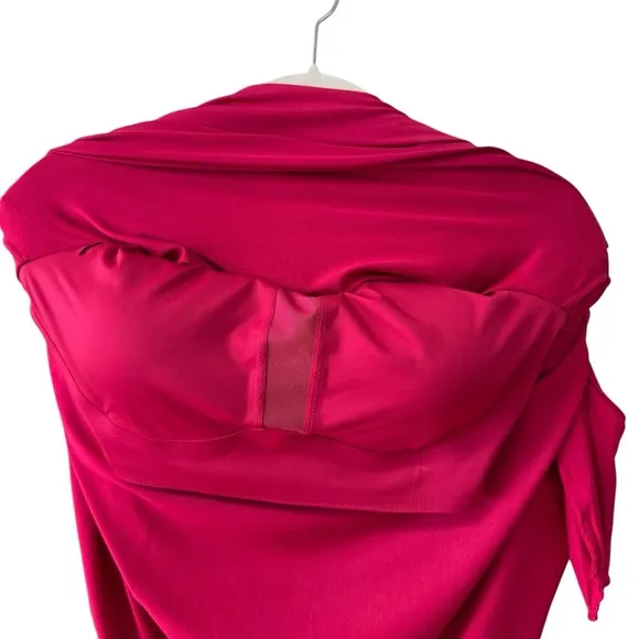 Shebird Tunic Tank Bra Dress Size M (4) Raspberry Pink Pockets Casual Athleisure