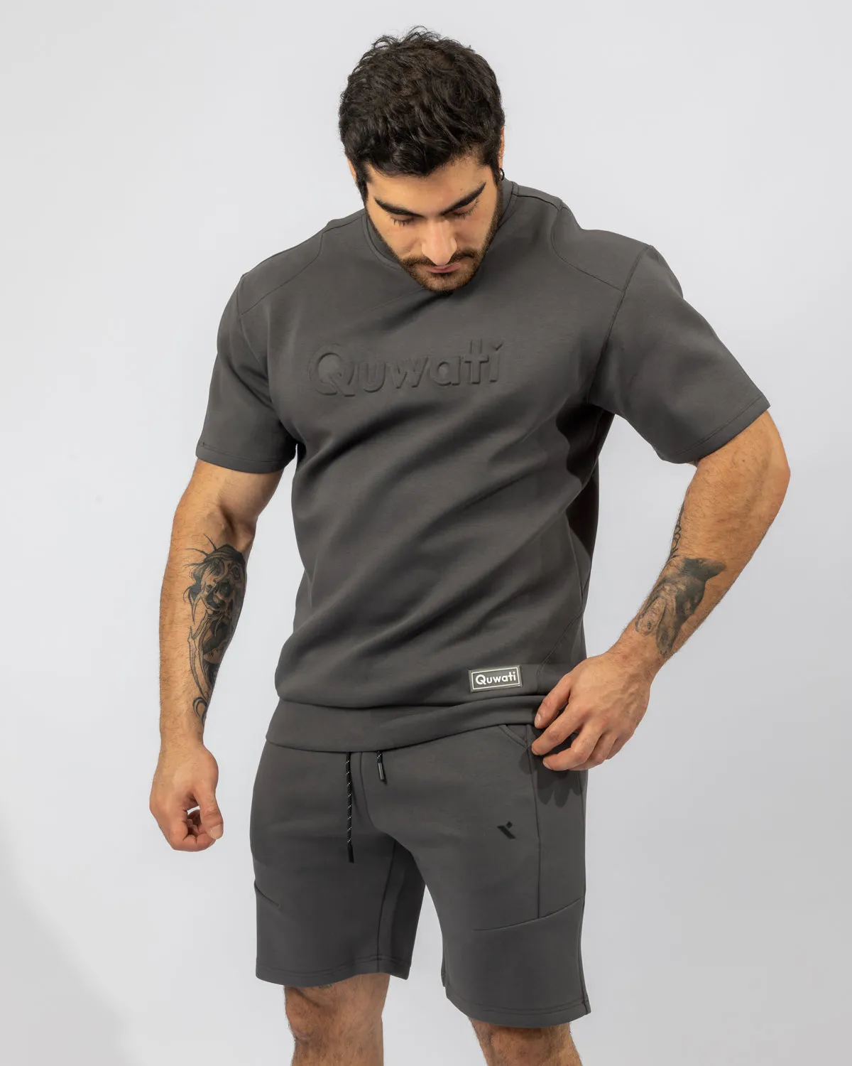 Shield Men Half Sleeve Pullover - Dark Grey