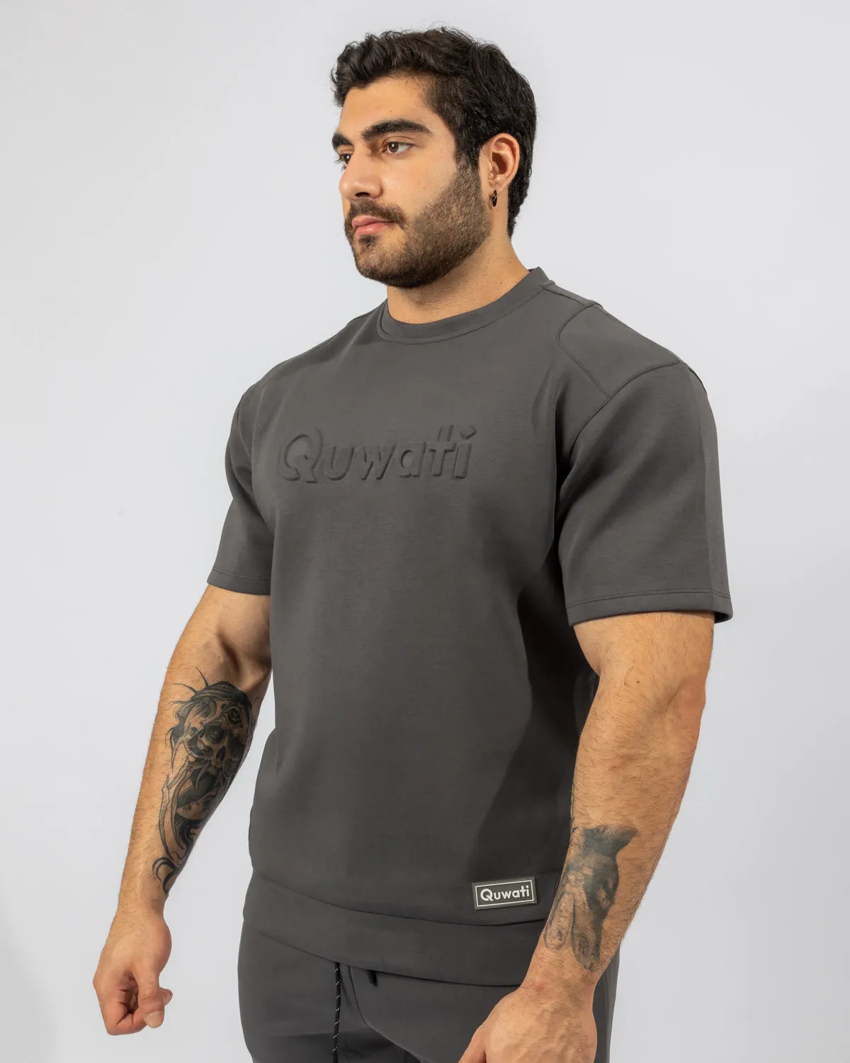 Shield Men Half Sleeve Pullover - Dark Grey