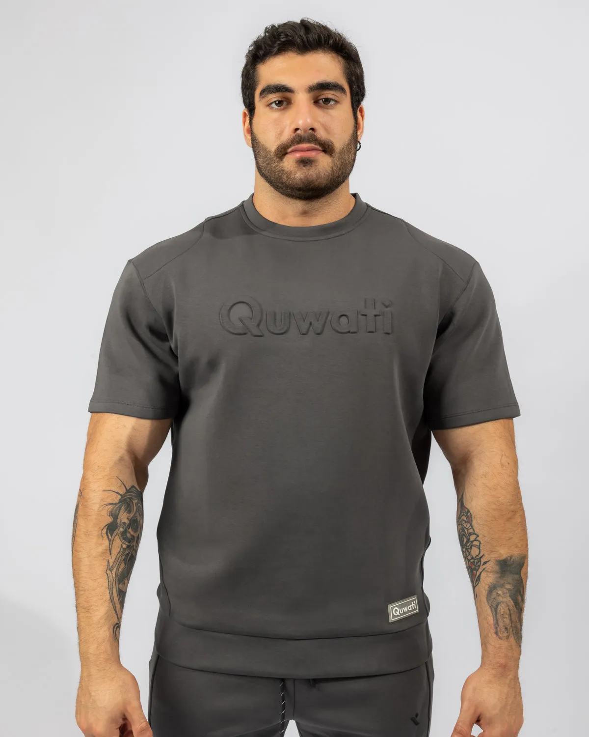 Shield Men Half Sleeve Pullover - Dark Grey