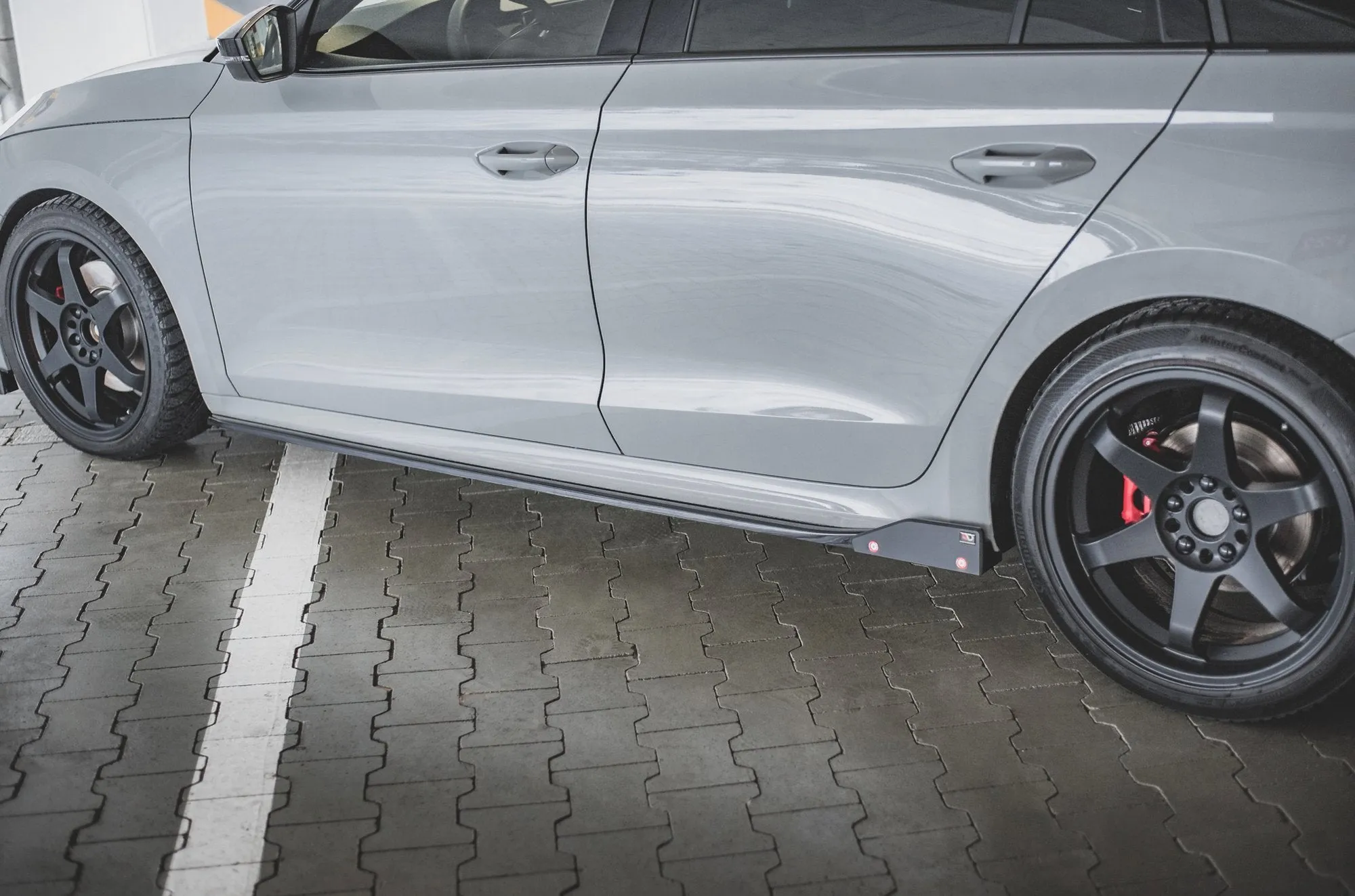 Side Skirts Diffusers V.2   Flaps Skoda Octavia RS Mk4