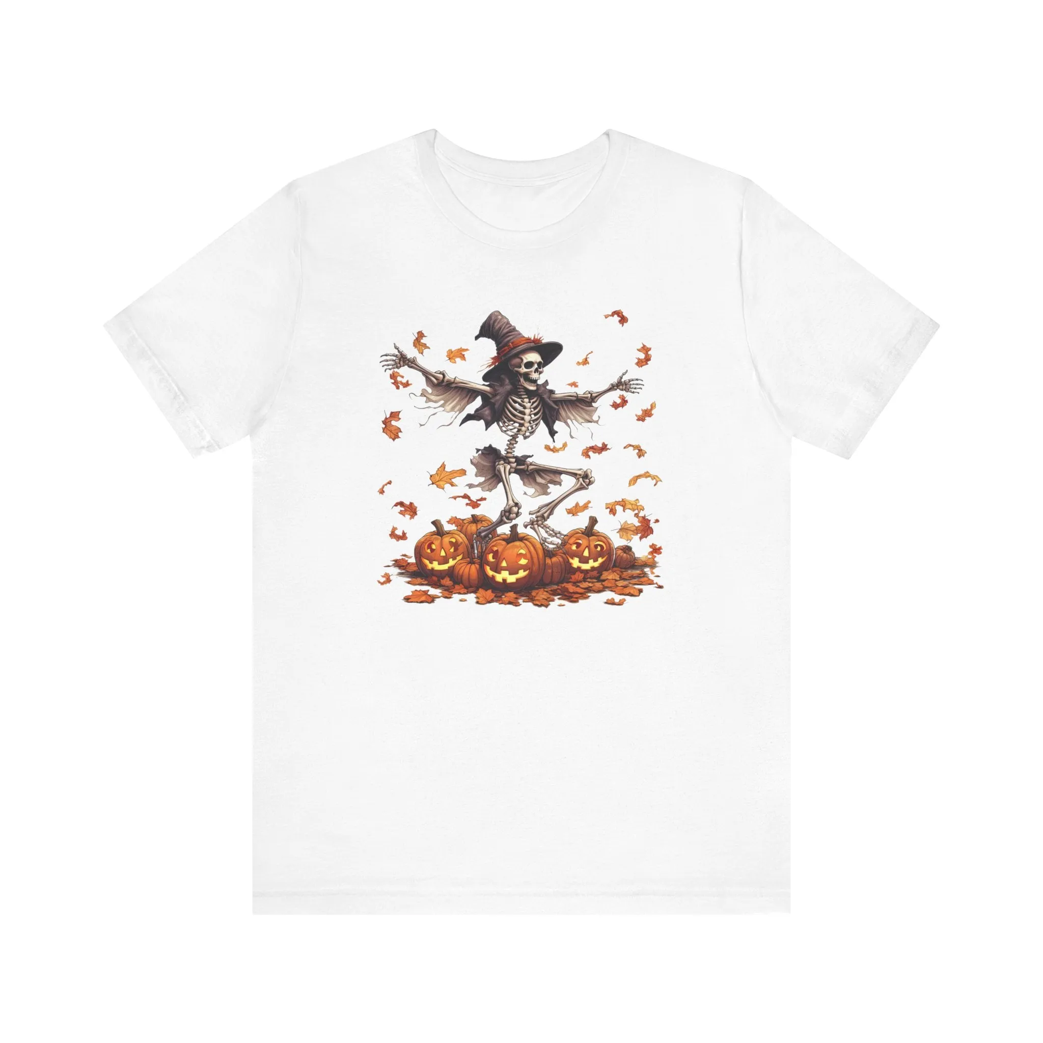 Skeleton in leaves Unisex Jersey Short Sleeve Tee