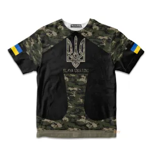 Slava Ukraine Kid Tshirt Ukrainian Flag Trident QT206181Hf