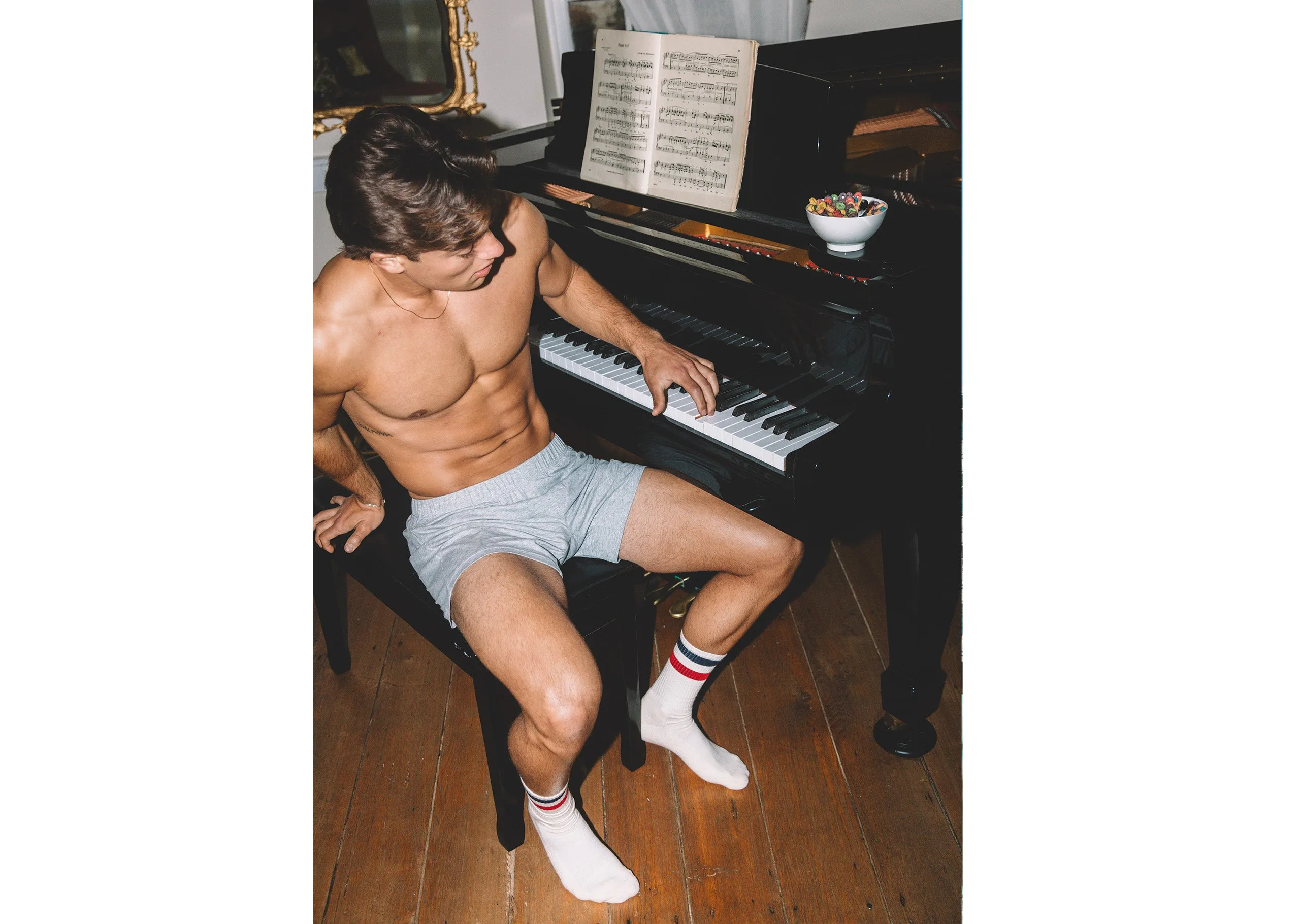 Slim Fit Boxer ~ Heather Grey