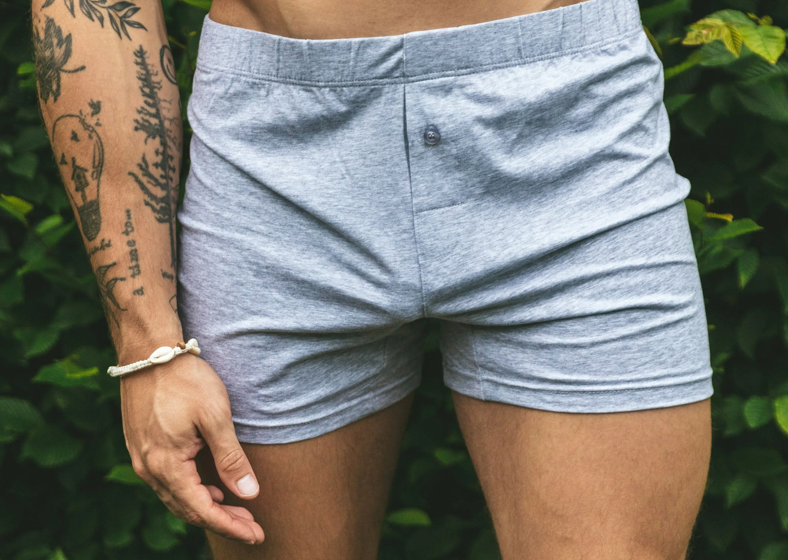 Slim Fit Boxer ~ Heather Grey