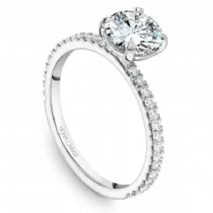 Slim Shared Prong Engagement Ring B265-01WM