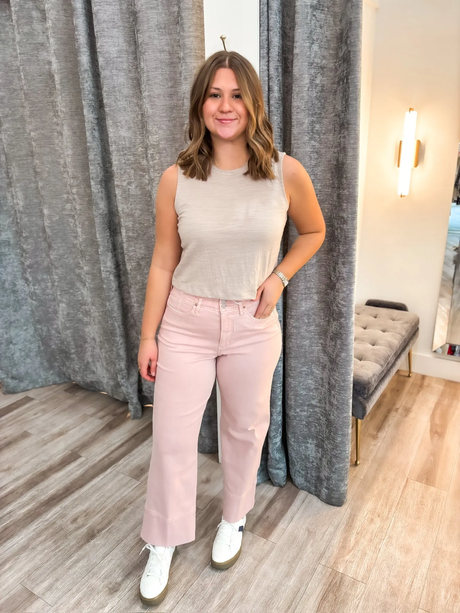 Sloane Textured Top - Parchment