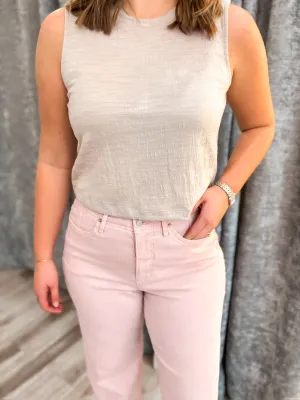 Sloane Textured Top - Parchment