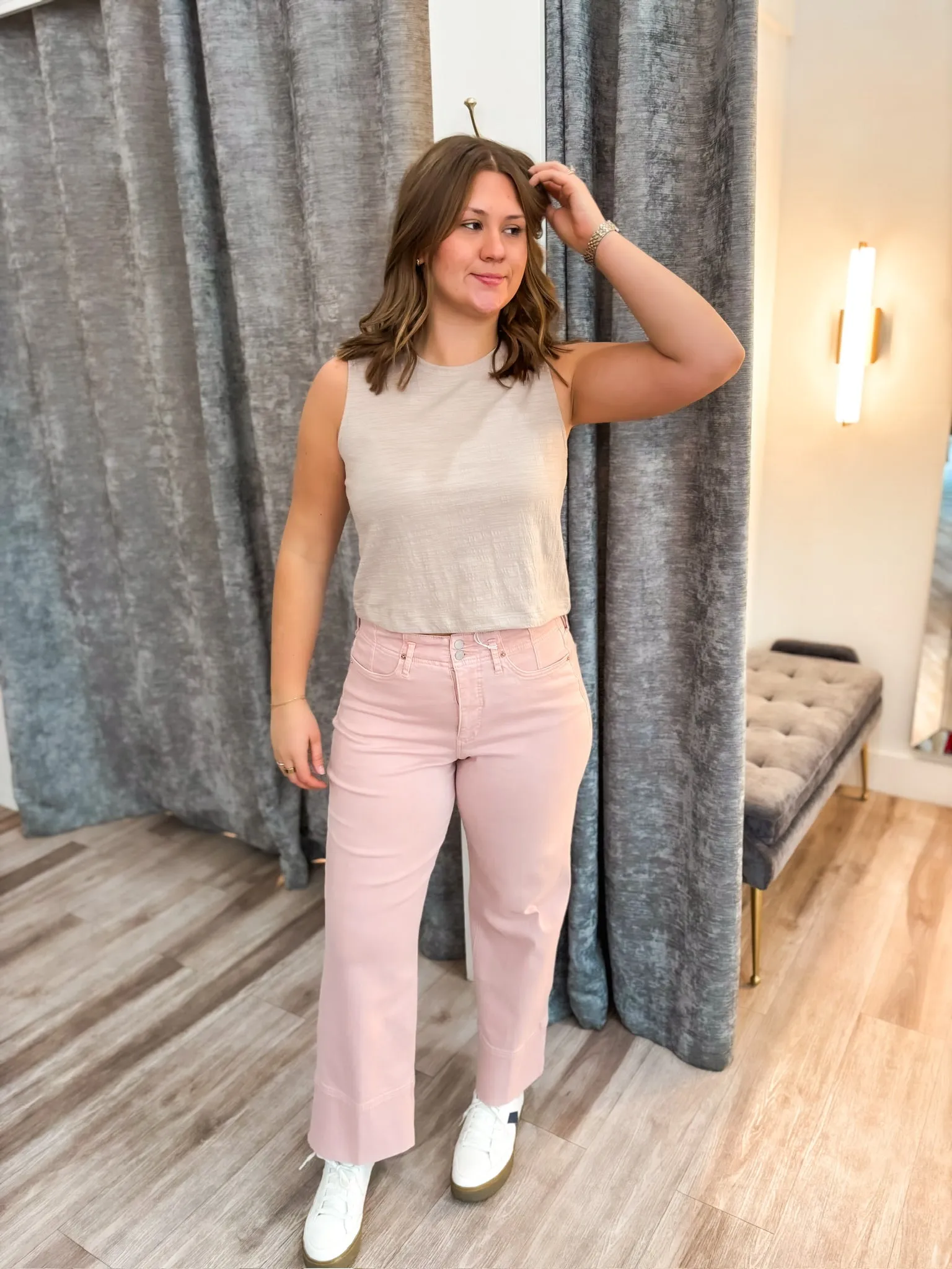 Sloane Textured Top - Parchment