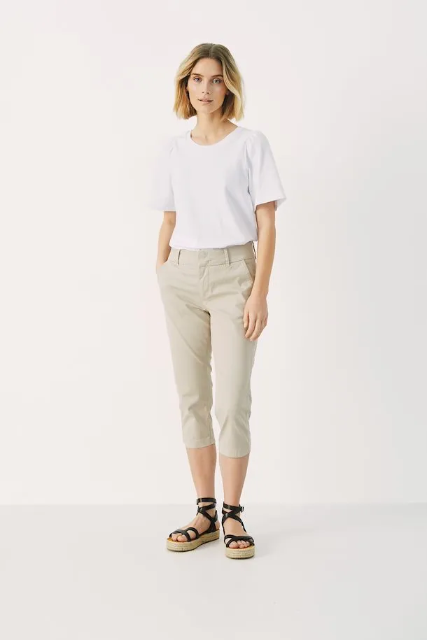 Soffie 3/4 Casual Pant - Feather Gray