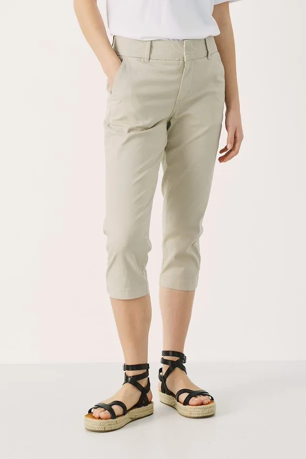 Soffie 3/4 Casual Pant - Feather Gray