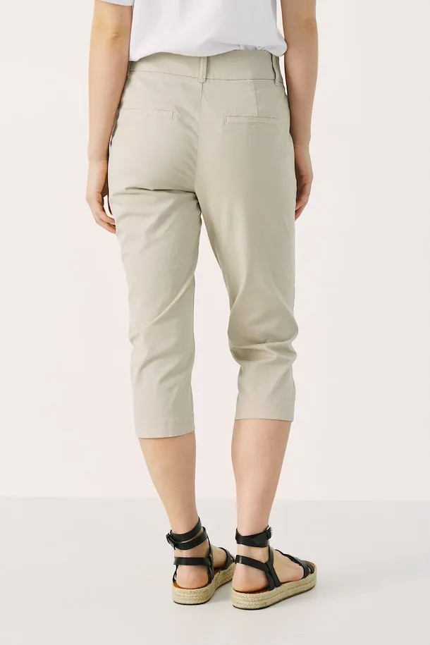 Soffie 3/4 Casual Pant - Feather Gray