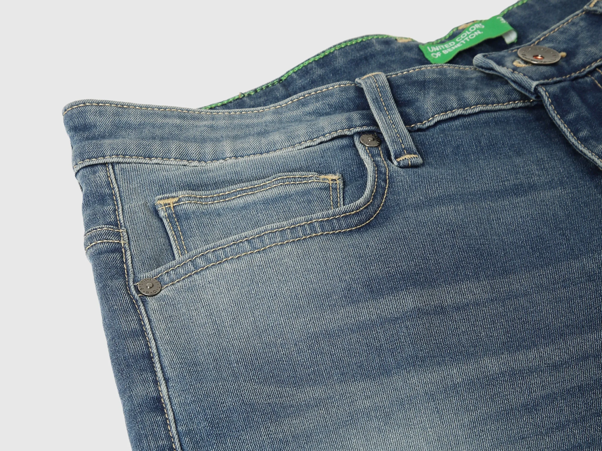 Solid Boot-Leg Fit Jeans