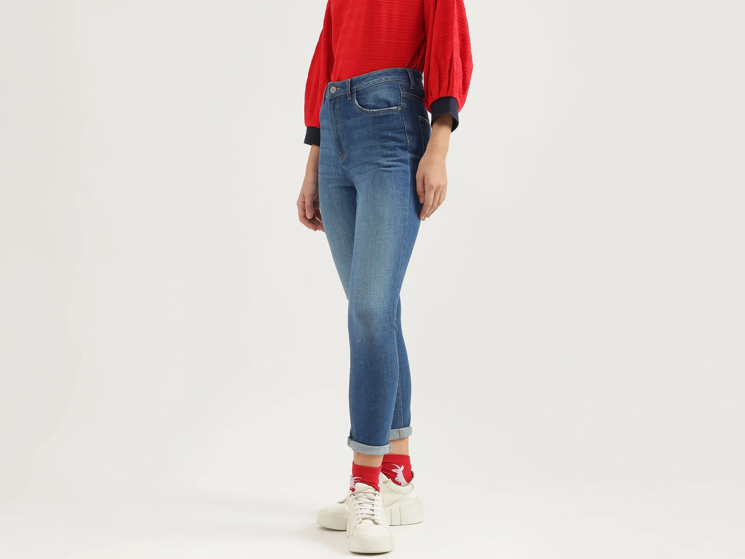 Solid Skinny Fit Jeans