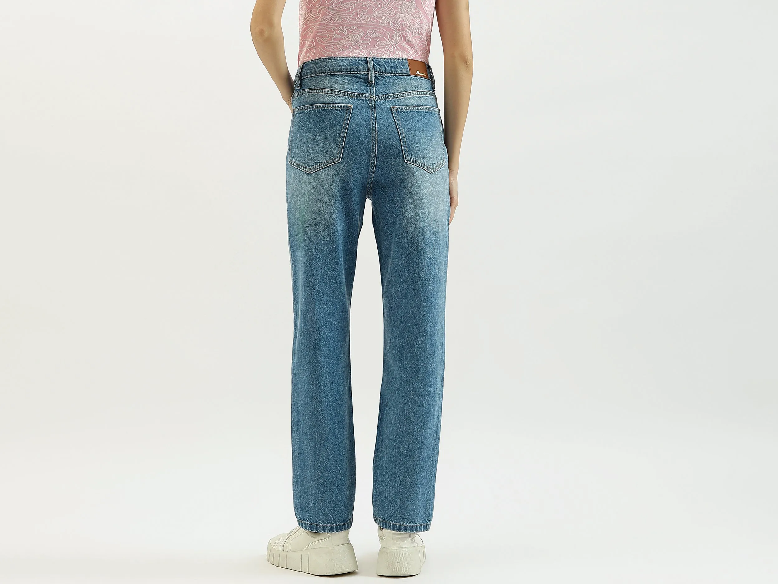 Solid Straight Fit Jeans