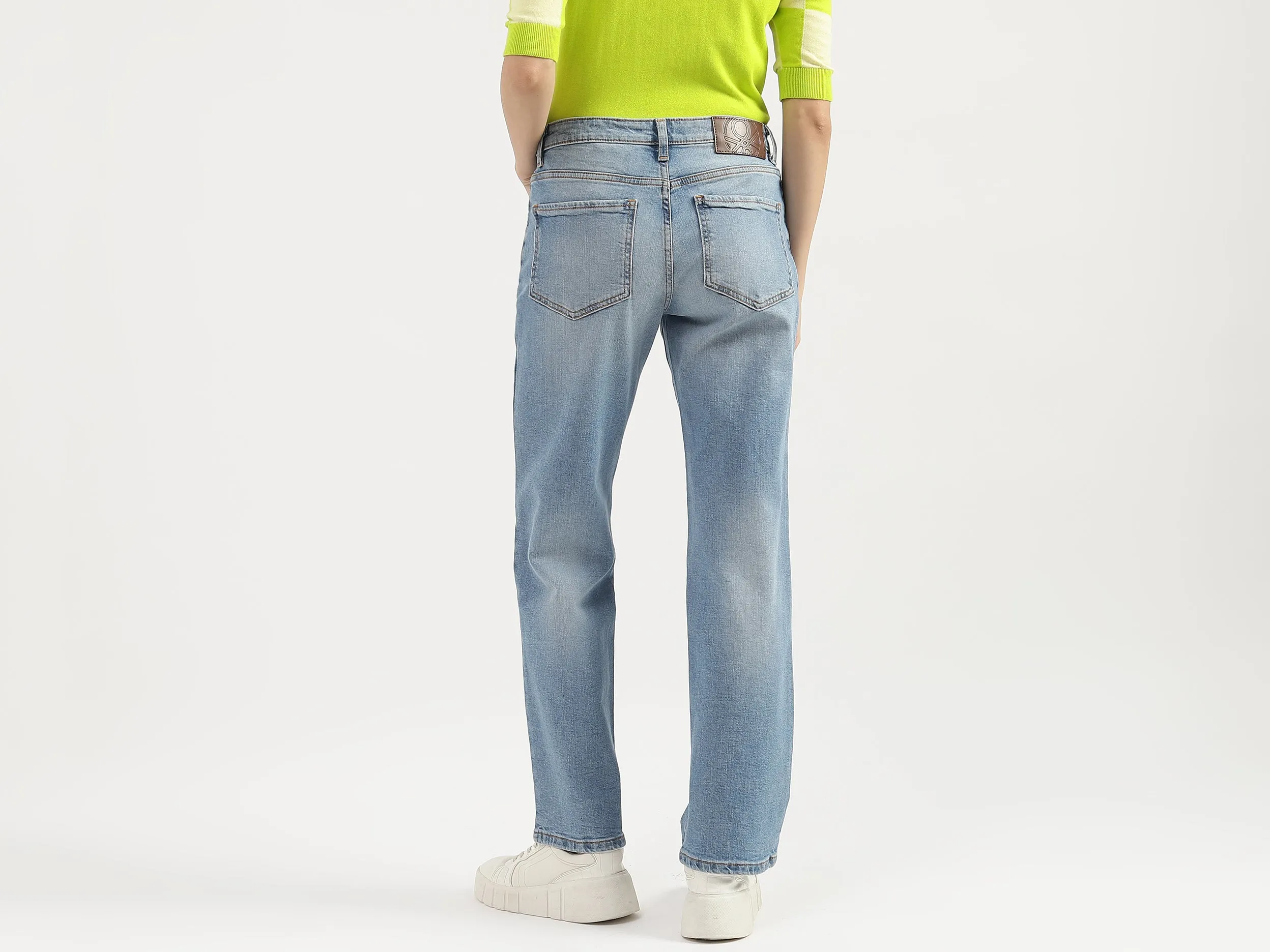 Solid Straight Fit Jeans