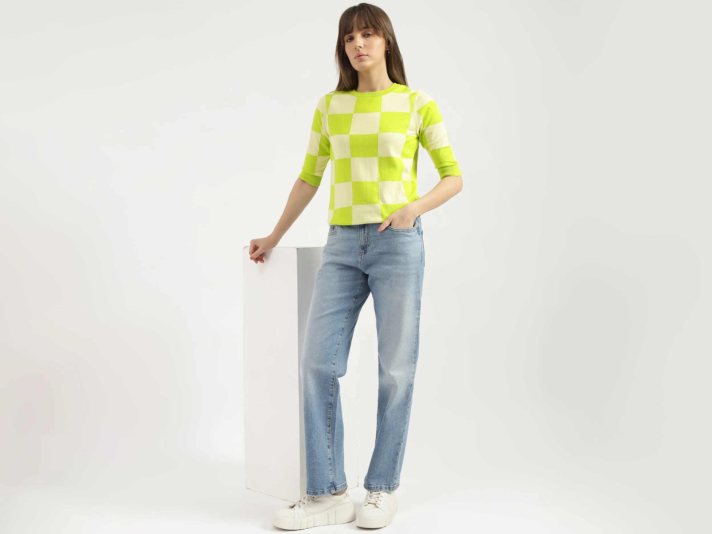 Solid Straight Fit Jeans