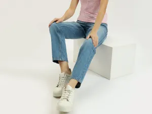 Solid Straight Fit Jeans