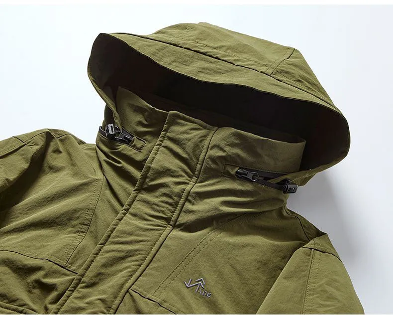Solid Windproof Puffer Jacket with Elastic Hem Enclosure