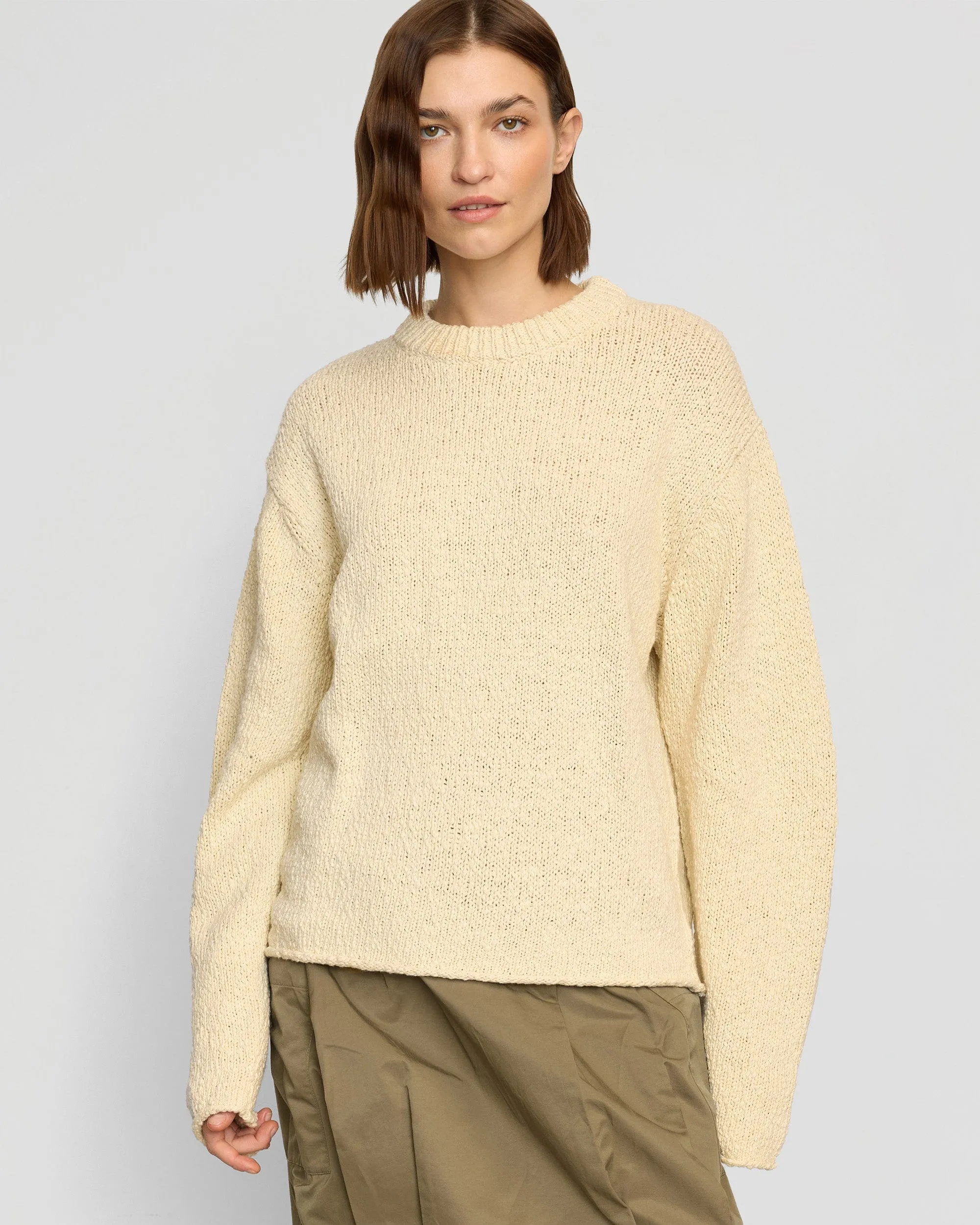 Sonya Textured Organic Cotton Sweater