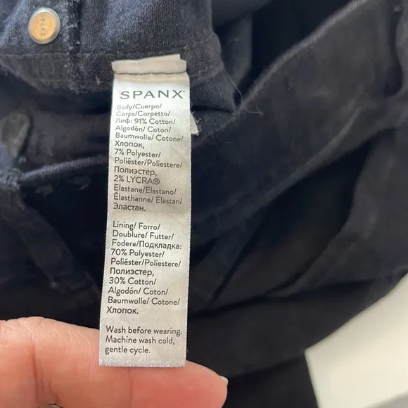SPANX Black Ankle Skinny Jeans Small