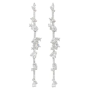 STAGGERED STONE BAR EARRINGS