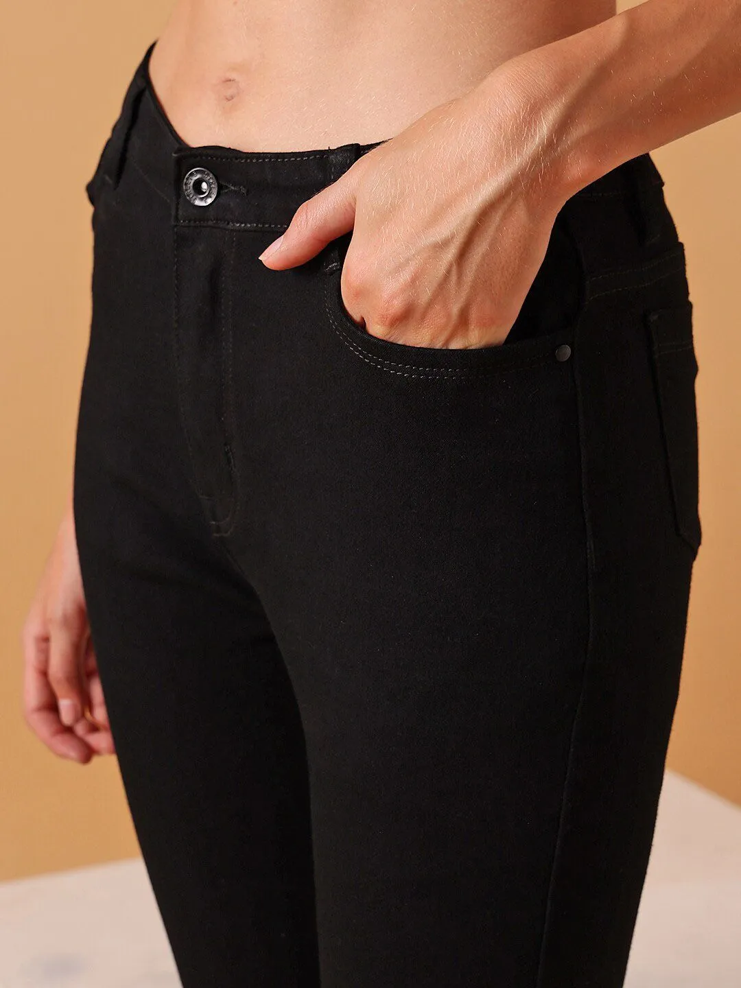 STREET 9 Women Narrow Skinny Fit Clean Look Stretchable Jeans
