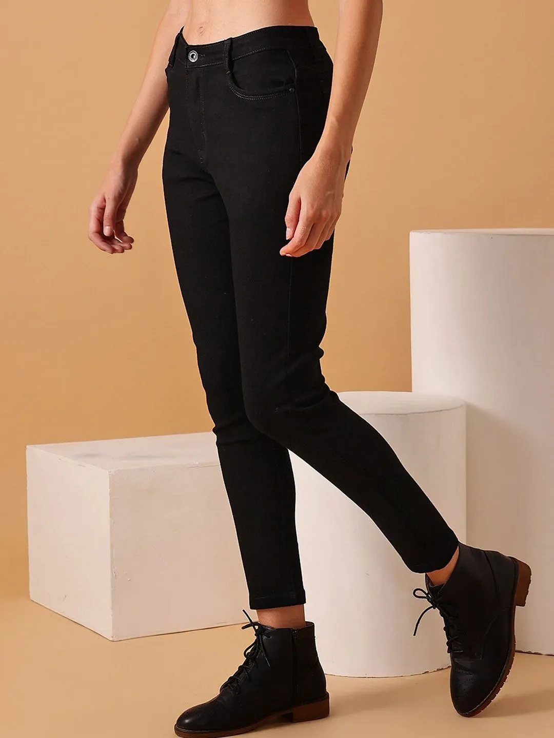 STREET 9 Women Narrow Skinny Fit Clean Look Stretchable Jeans