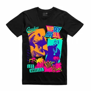 Streetwear on Demand 80'S NIPSEY TEE BLACK
