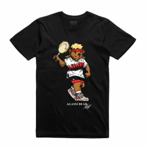 Streetwear on Demand BEAR AGASSI TEE BLACK