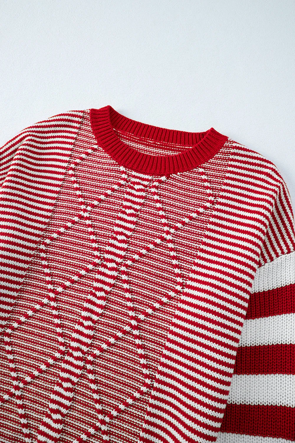 Stripe Textured Sweater