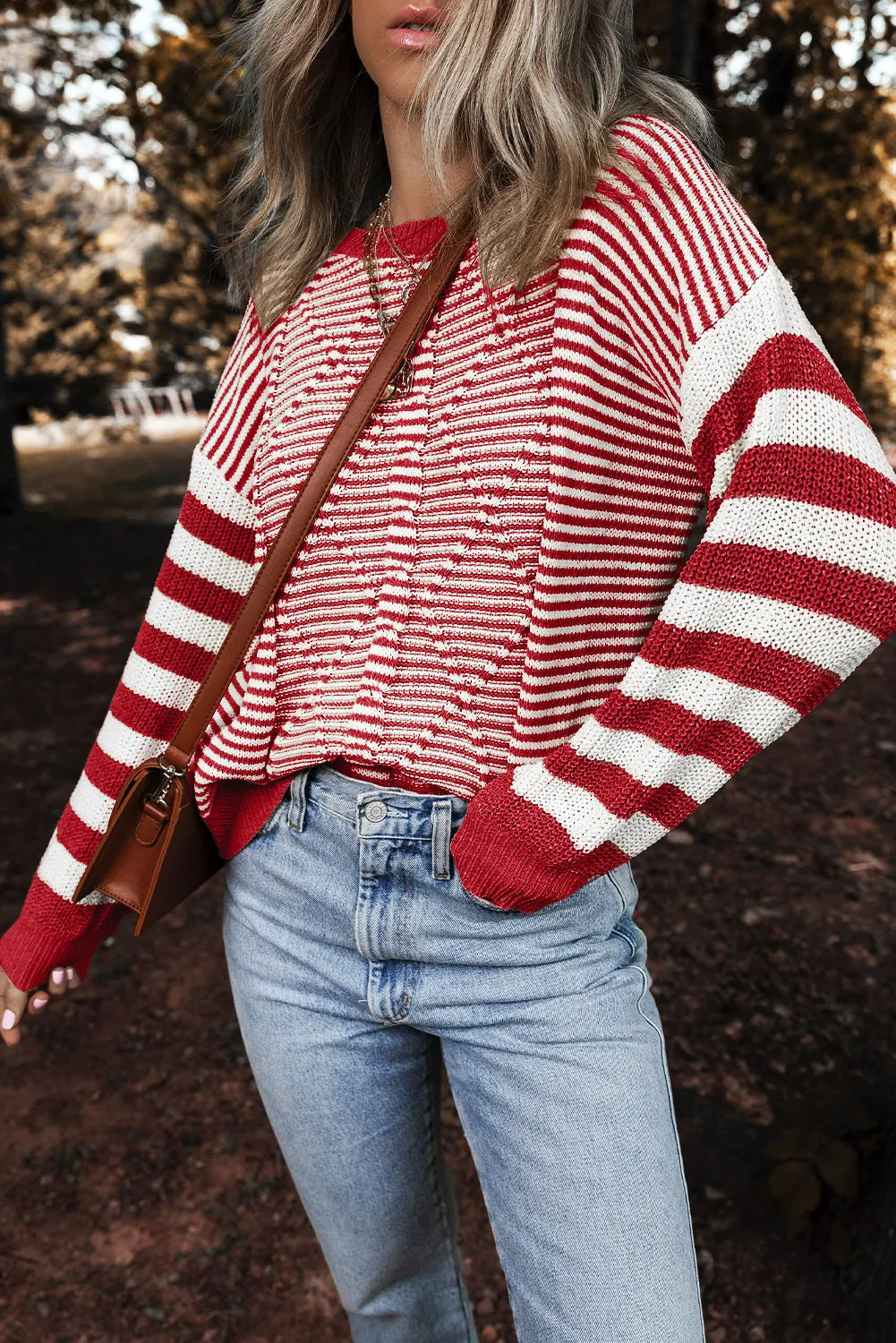 Stripe Textured Sweater