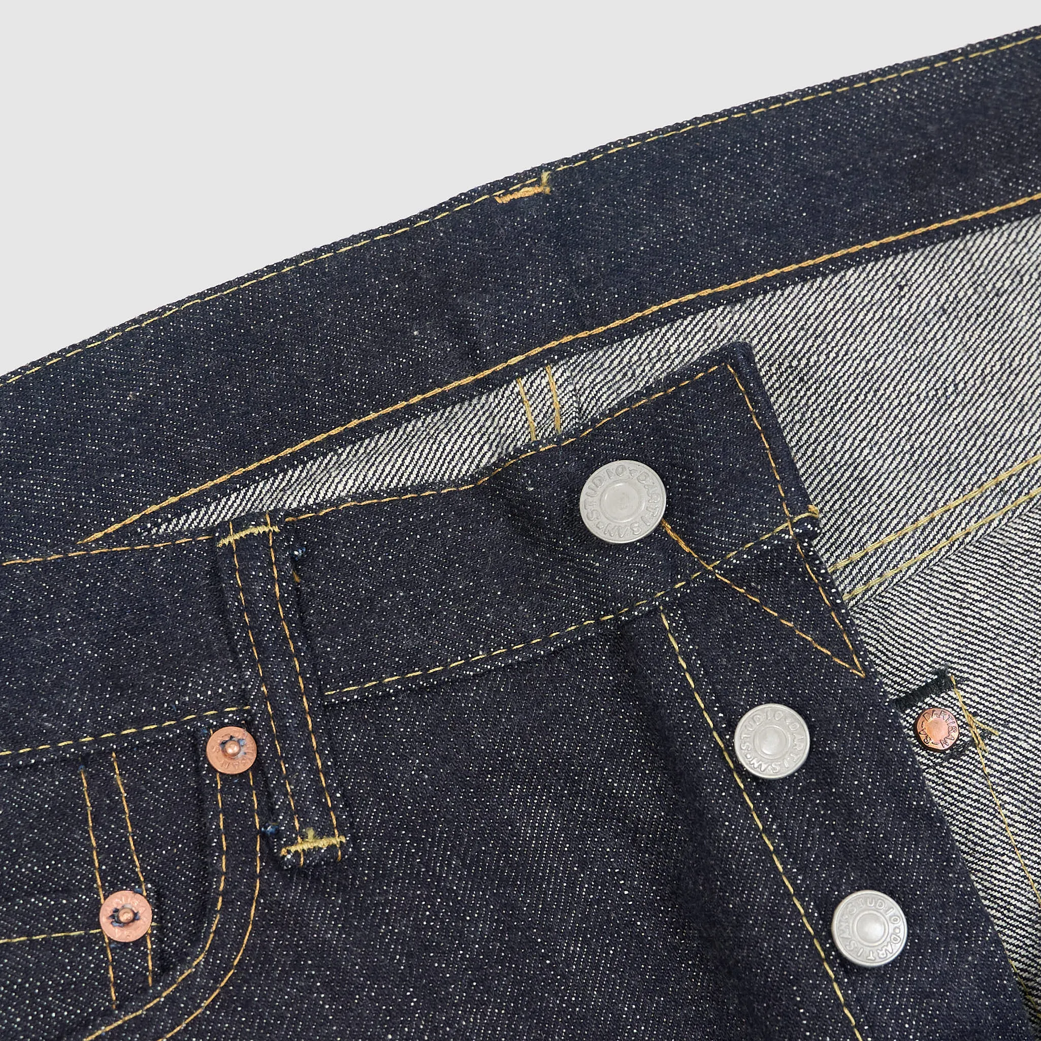 Studio D'Artisan Golden Pig 5 Pocket Raw Denim Jeans 30's Anniversary