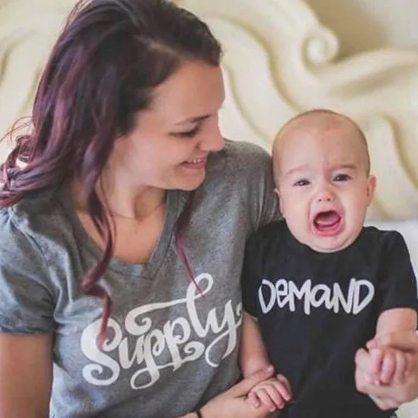 Supply and Demand Mommy and Me Breastfeeding Matching Set