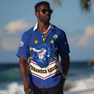 Support the Tubaroes Azuis - Cape Verde Football Hawaiian Shirt LT01
