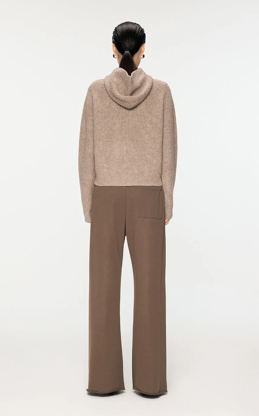 Sweater / JNBY Yak Velvet Hooded Cardigan