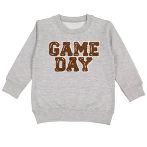 Sweet Wink Game Day Patch L/S Gray Sweatshirt