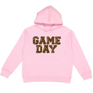 Sweet Wink Game Day Patch L/S Pink Hoodie Sweatshirt