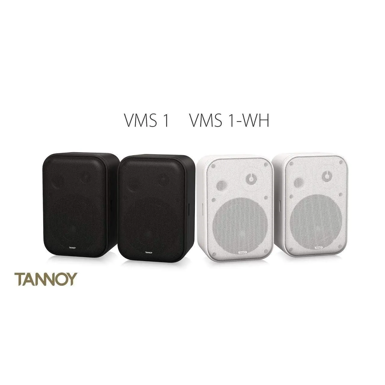 Tannoy VMS 1 5" Versatile 2-Way Compact Install Monitors - Black/White