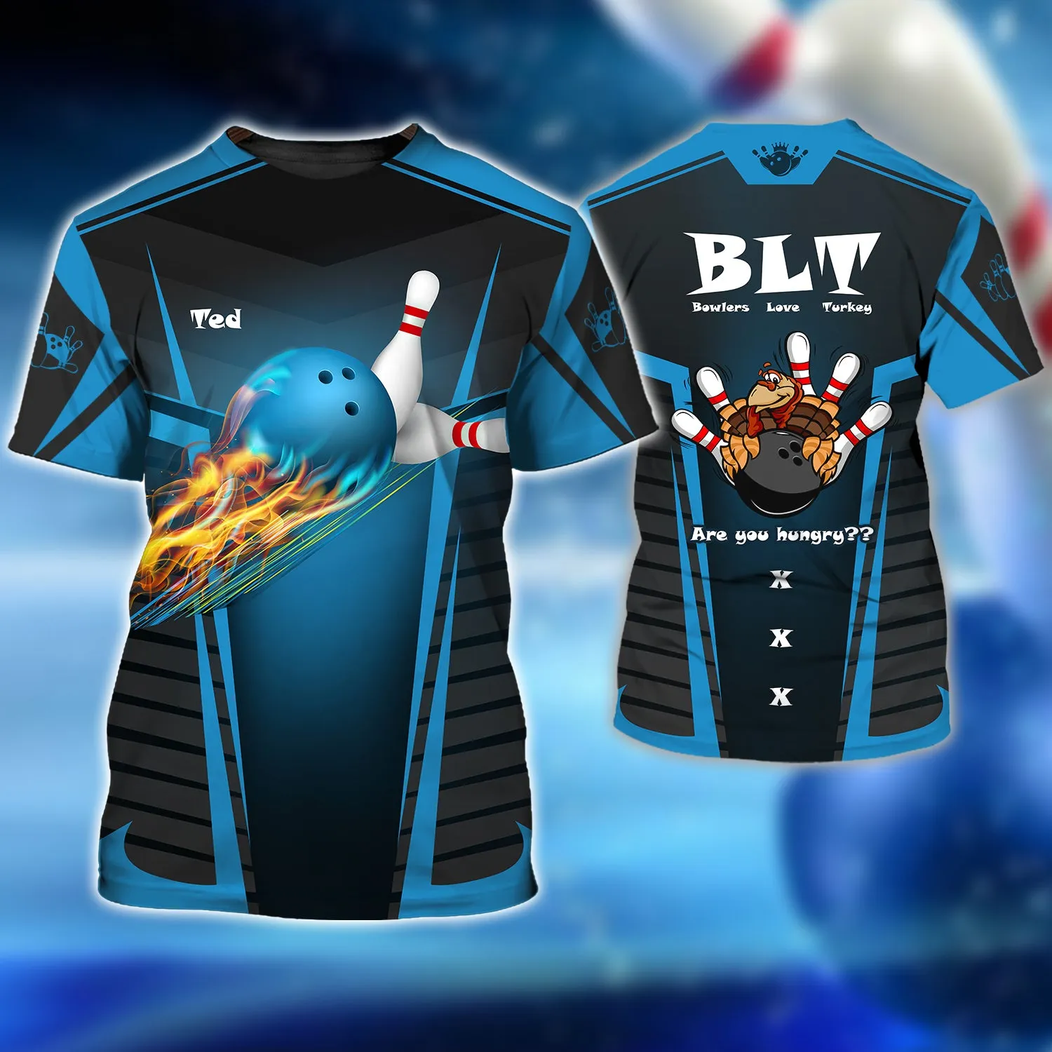 TED BLT Bowling Team 3D Shirt - QB95