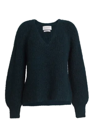 Tess V-Neck Sweater | Green
