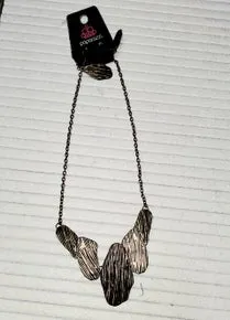 Textured Copper/Gold/Brass Necklace