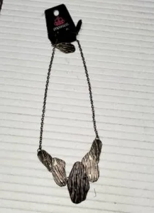 Textured Copper/Gold/Brass Necklace